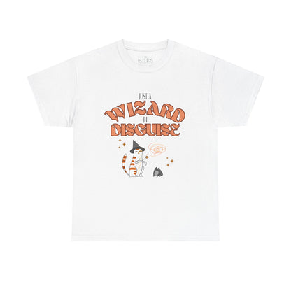 "Wizard in Disguise" Cat T-Shirt - White