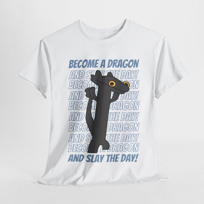 "Slay the Day" Dragon T-Shirt - White