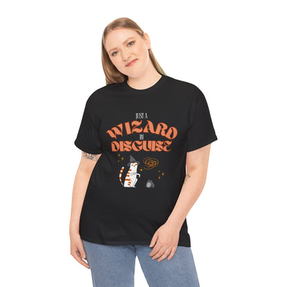 "Wizard in Disguise" Cat T-Shirt - Black