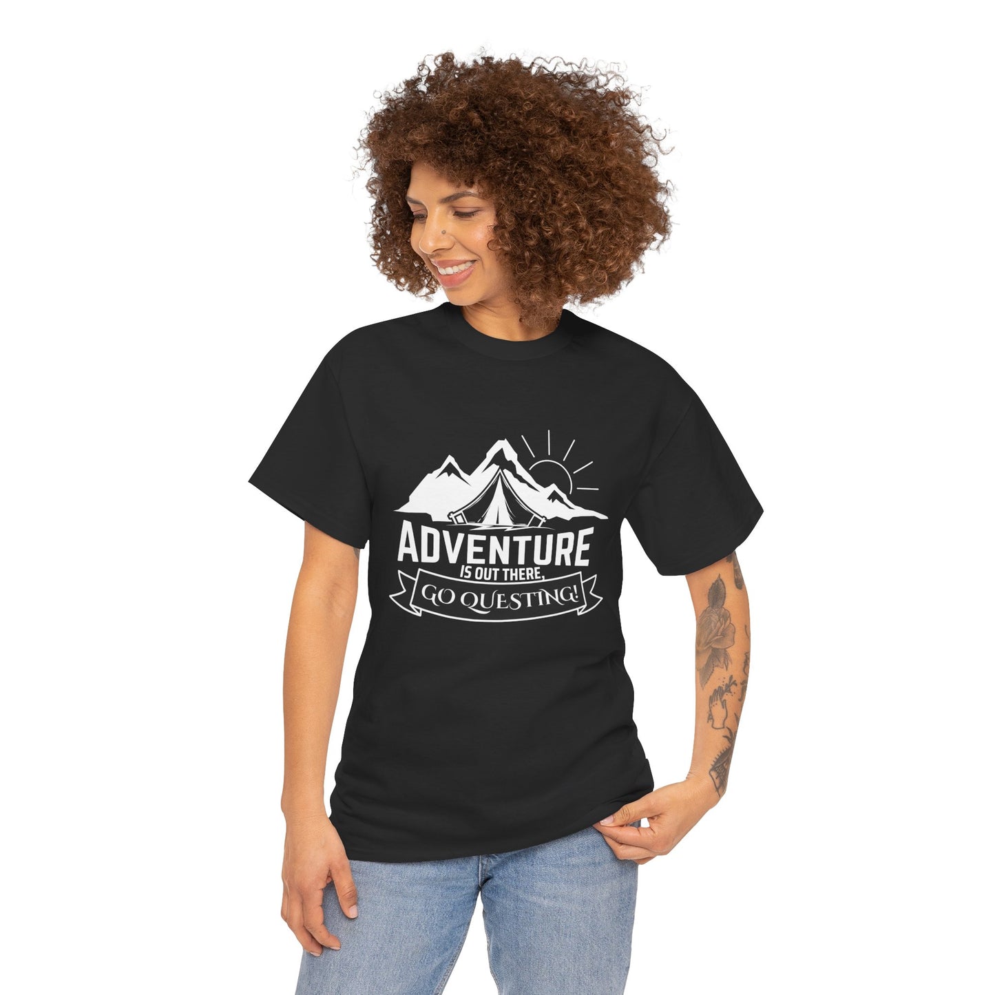 "Adventure Awaits" T-Shirt - Black