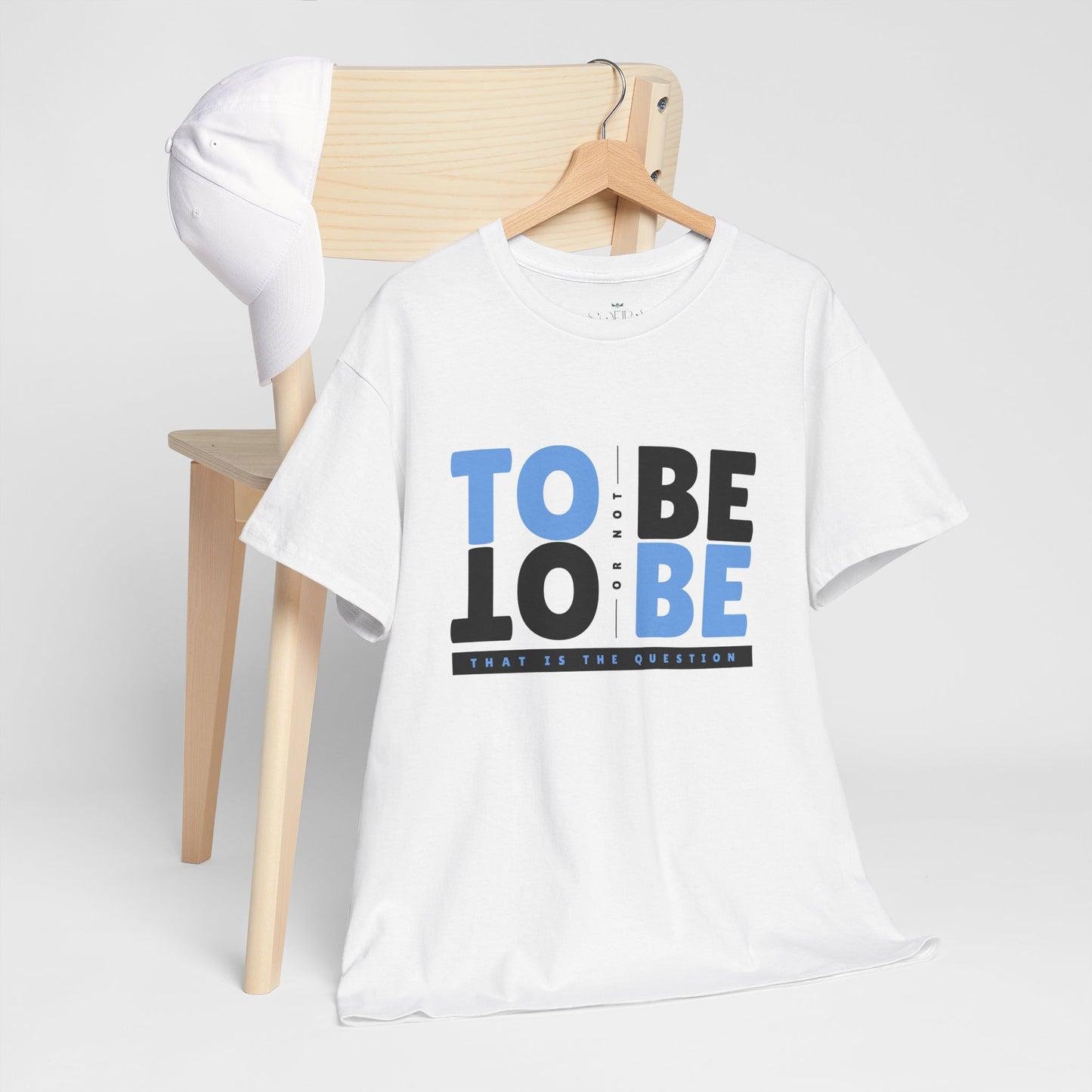 "To Be or Not To Be" Motivational T-Shirt - White