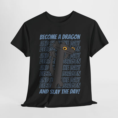 "Slay the Day" Dragon T-Shirt - Black