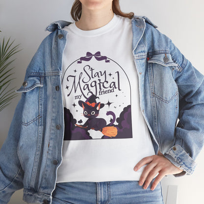 "Stay Magical" Witch Cat T-Shirt