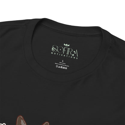 "Meow or Never" Cat T-Shirt - Black