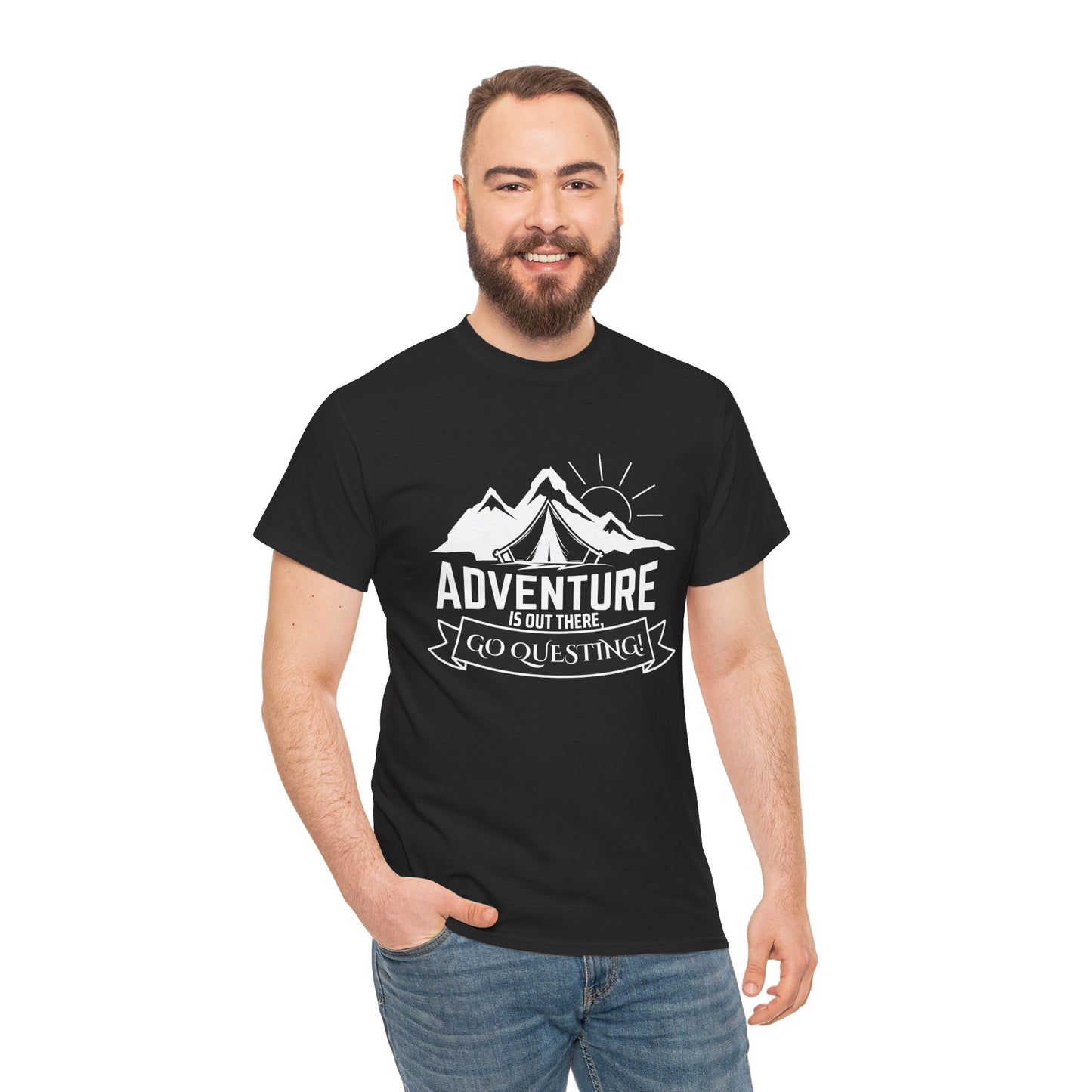 "Adventure Awaits" T-Shirt - Black