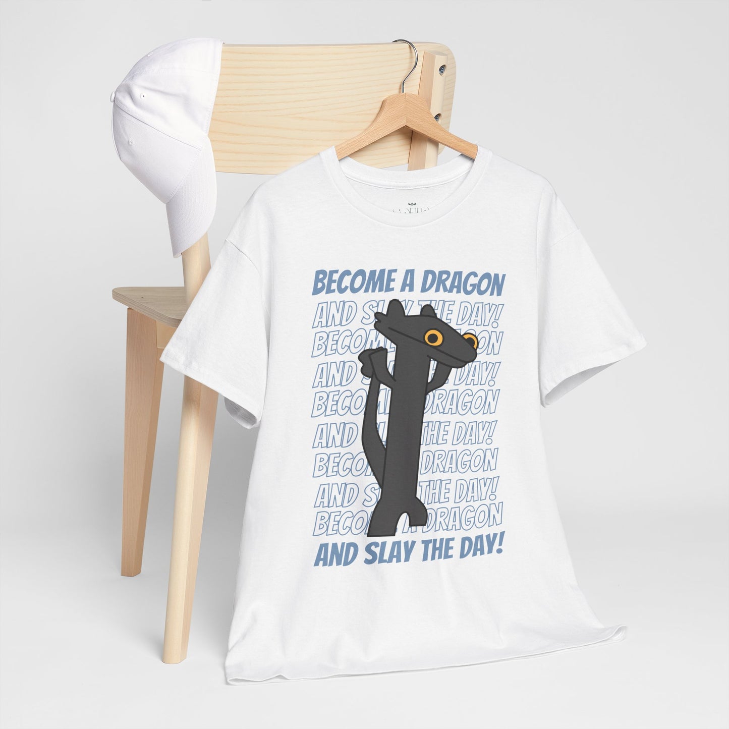 "Slay the Day" Dragon T-Shirt - White