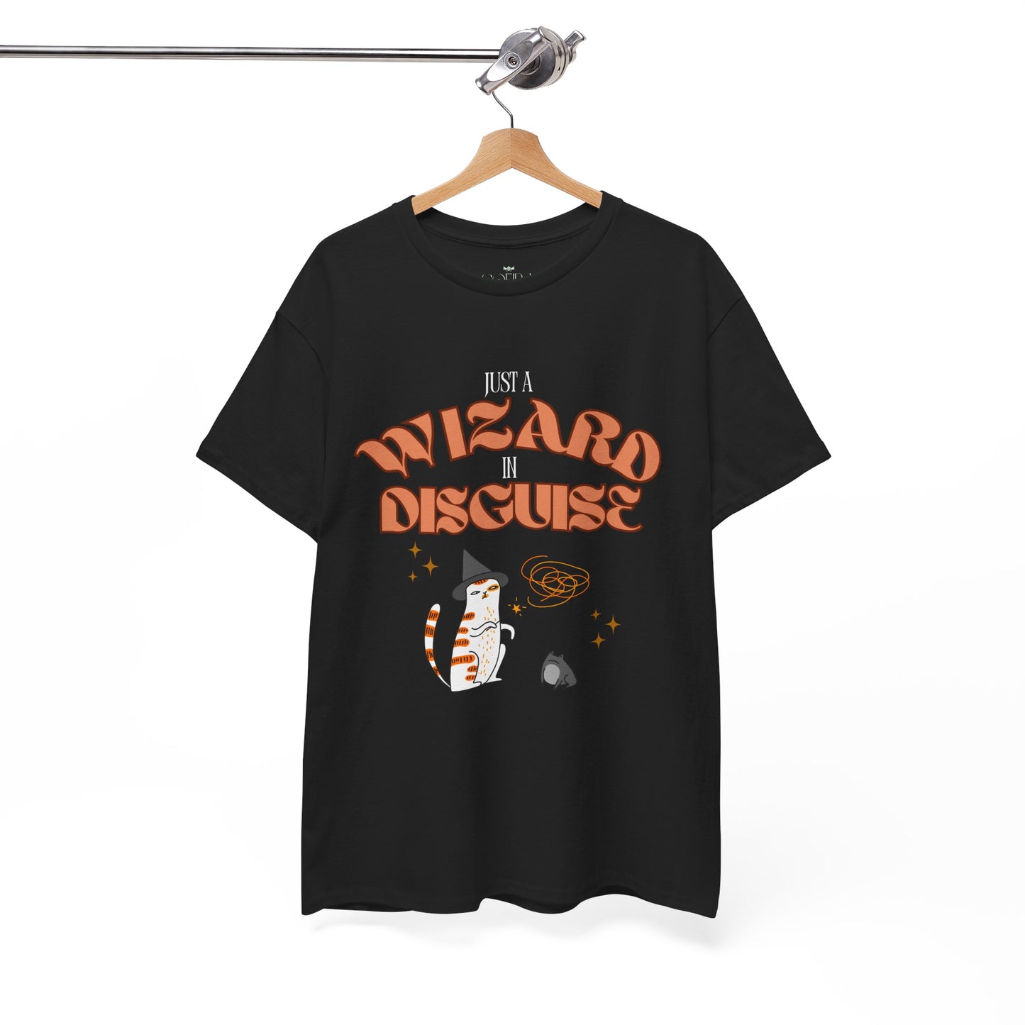 "Wizard in Disguise" Cat T-Shirt - Black