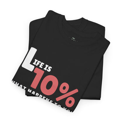 "90% Mindset" Motivational T-Shirt - Black