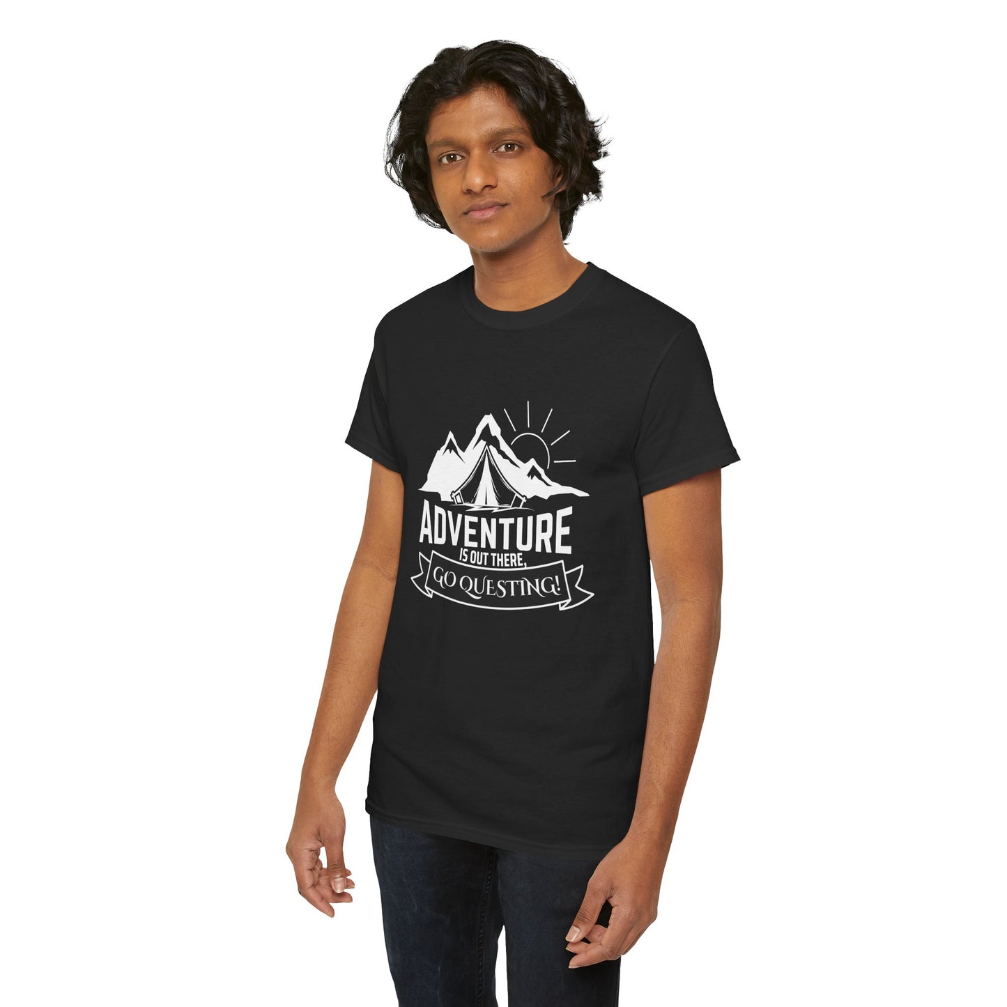 "Adventure Awaits" T-Shirt - Black