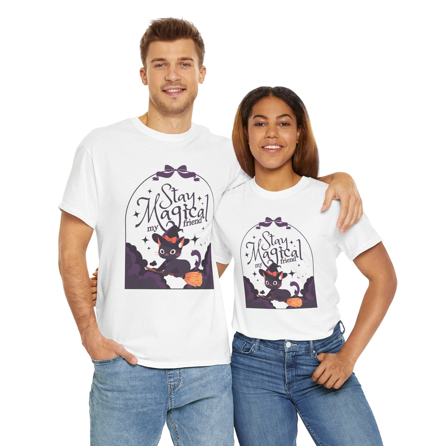 "Stay Magical" Witch Cat T-Shirt