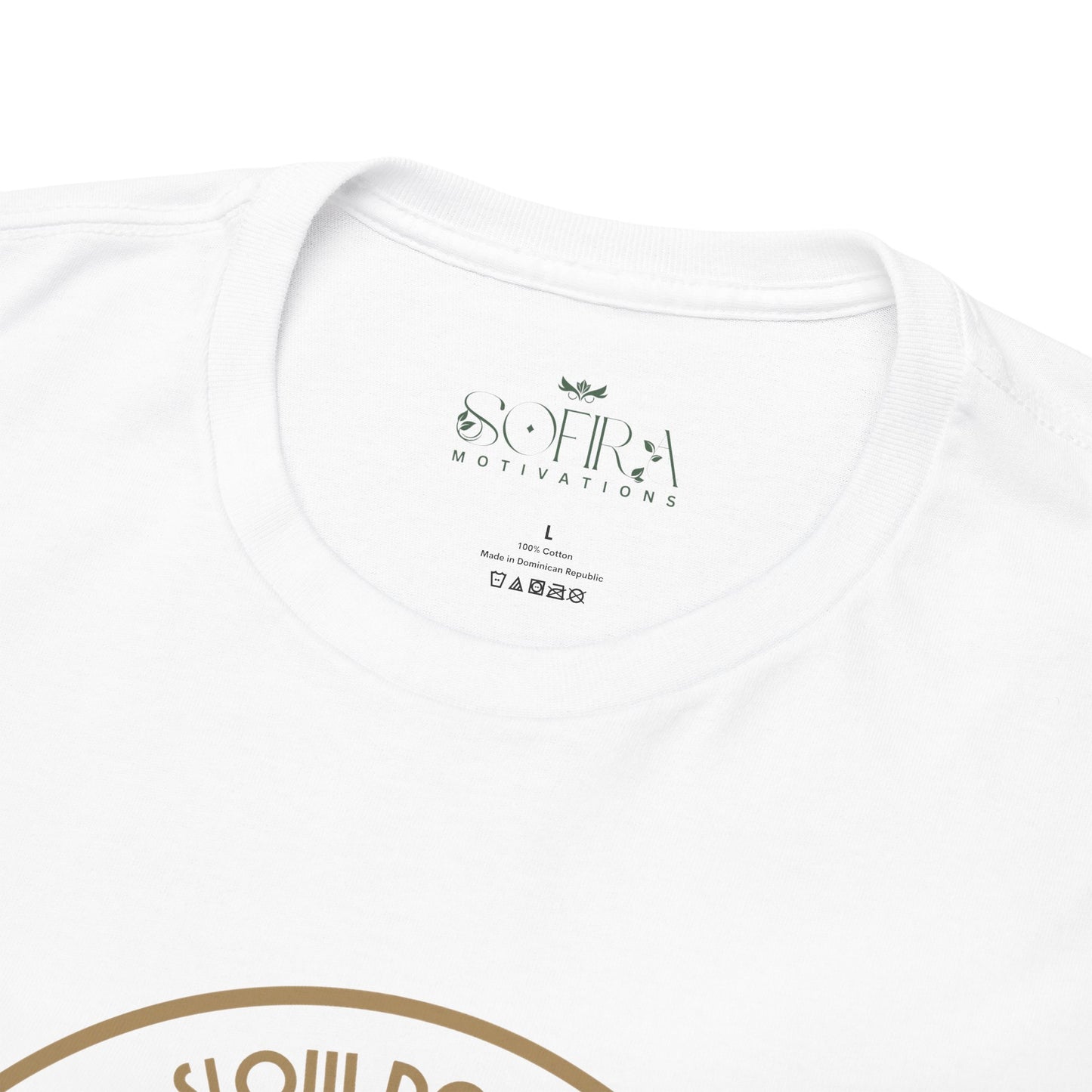 "Slow Down & Smile" Motivational T-Shirt - White