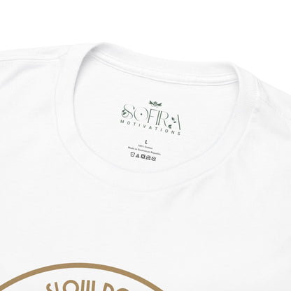 "Slow Down & Smile" Motivational T-Shirt - White